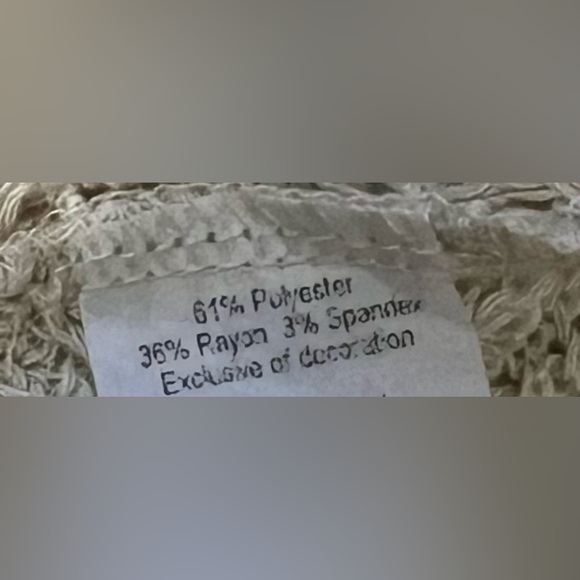 🆕 CAL STYLE BOHO CROCHET SWEATER NWT (2XL) BEIGE - Picture 6 of 6